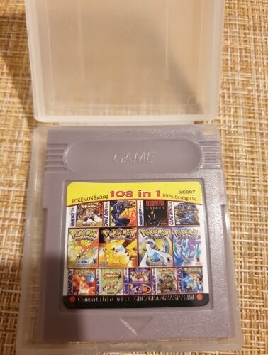 108 In 1 Game Cartridge Nintendo GBC Version USA EUR 16 Bit