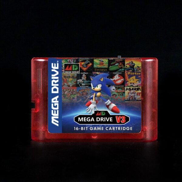 1200-md-v3-md_red KY Technology MD V3 Pro Updated 1200 in 1 MD V3 Game Cartridge for USA/ Japan /European SEGA GENESIS MegaDrive Console