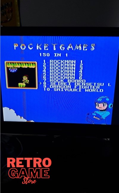 150-in-1-4 150 in 1 Game Collection Video Game 60 Pin 8 Bit Console NTSC PAL