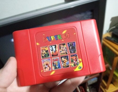 340in1-n64-1 340 in 1 Game Cartridge Nintendo N64 NTSC PAL Support Home Console