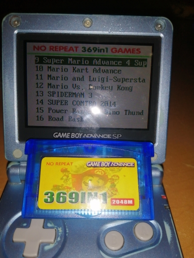 369 in 1 Video Game Cartridge Nintendo Gameboy Advance English Language 32 Bit