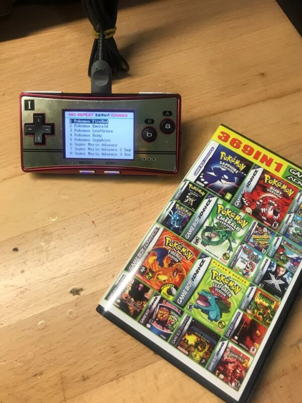 369 in 1 Video Game Cartridge Nintendo Gameboy Advance English Language 32 Bit
