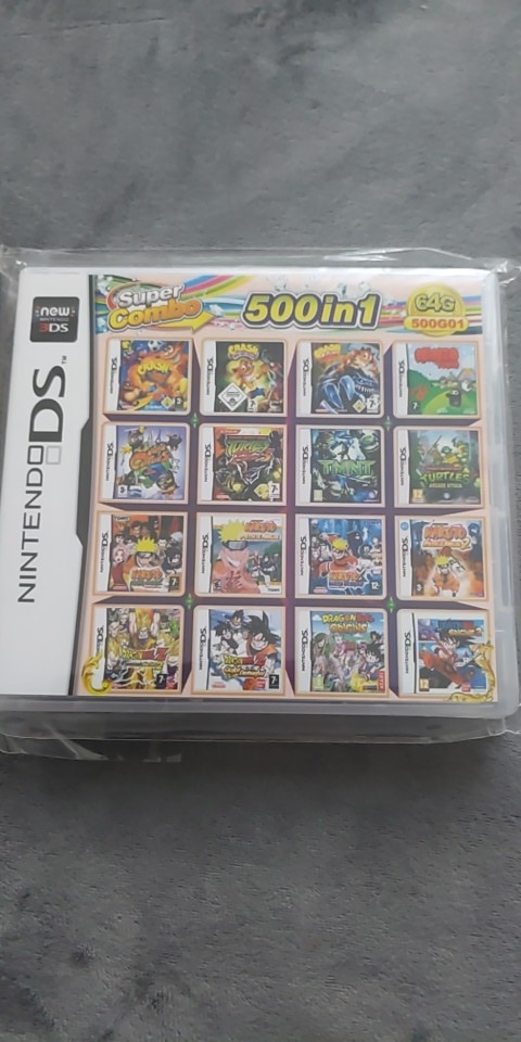 500 In 1 Game Cartridge Nintendo DS 3DS 2DS USA Version Multicart English