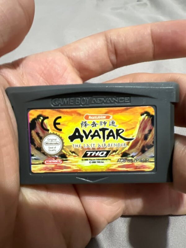 Avatar The Last Airbender Game Cartridge Nintendo GBA Version 32 Bit