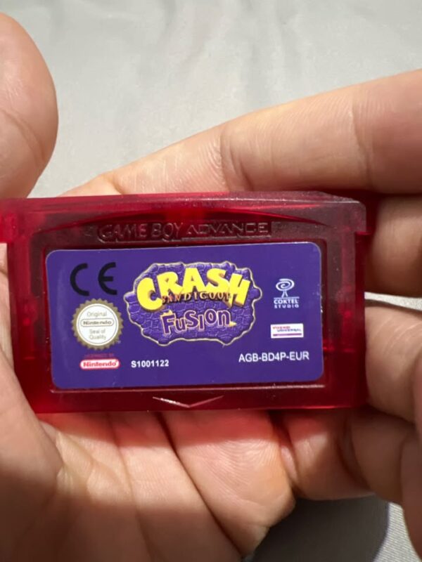 Crash Bandicoot Fusion Game Cartridge Nintendo GBA Version 32 Bit