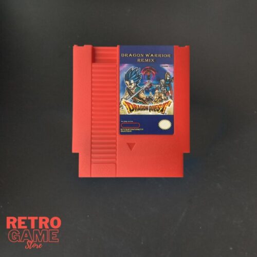 Dragon Warrior Remix Video Game 8 Bit Home Console 72 Pin NTSC PAL