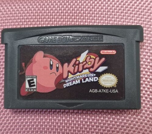 Kirby Nightmare Dreamland Game Cartridge Nintendo GBA Version USA 32 Bit