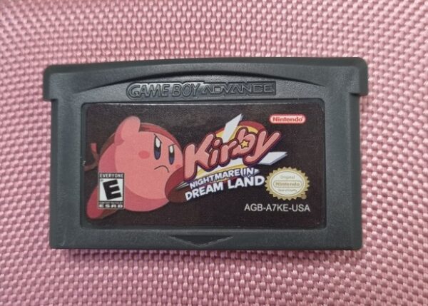 kirby-nightmare-dreamland-1 Kirby Nightmare Dreamland Game Cartridge Nintendo GBA Version USA 32 Bit