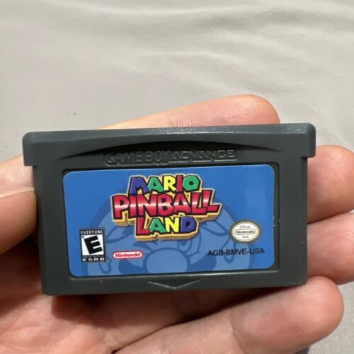 Mario Pinball Land Game Cartridge Nintendo GBA Version 32 Bit