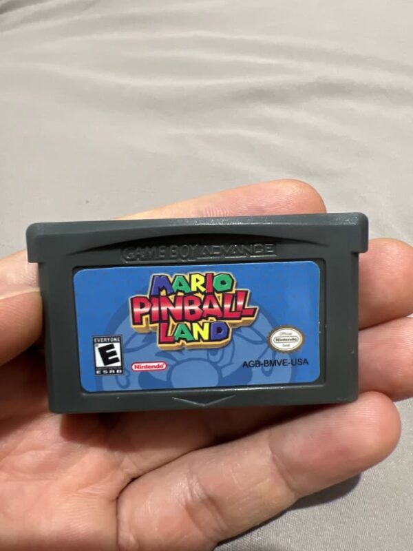 Mario Pinball Land Game Cartridge Nintendo GBA Version 32 Bit
