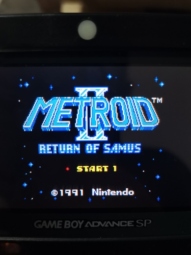 Metroid 2 DX Return Samus Game Cartridge Nintendo GBC Version 16 Bit
