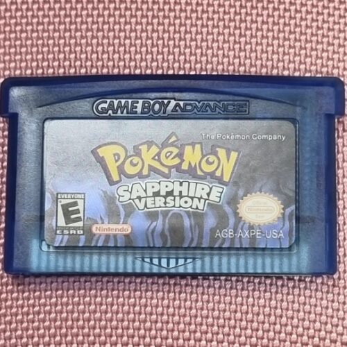 Pokemon Saphire Game Cartridge Nintendo GBA Version USA EUR 32 Bit