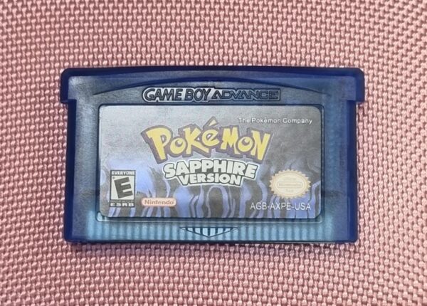 Pokemon Saphire Game Cartridge Nintendo GBA Version USA EUR 32 Bit
