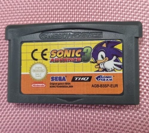 Sonic Advance 3 Game Cartridge Nintendo GBA Version USA 32 Bit