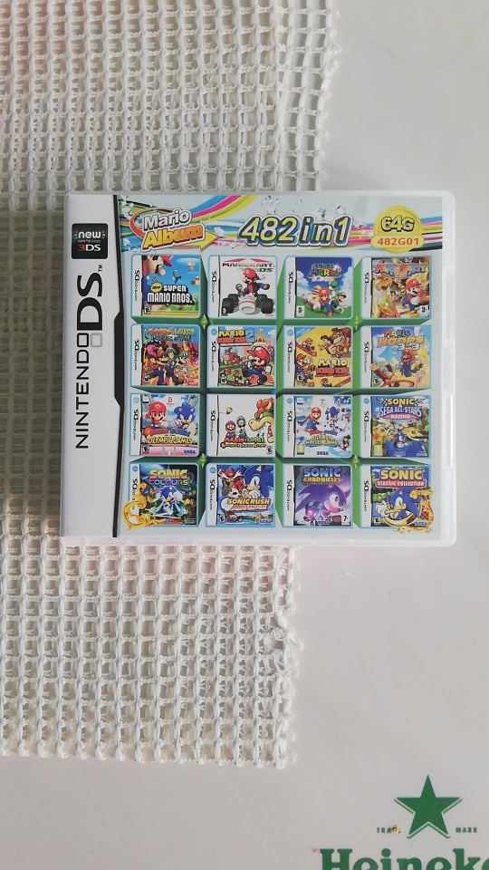 Super Combo 482 In 1 Game Cartridge Nintendo DS 3DS 2DS USA Version