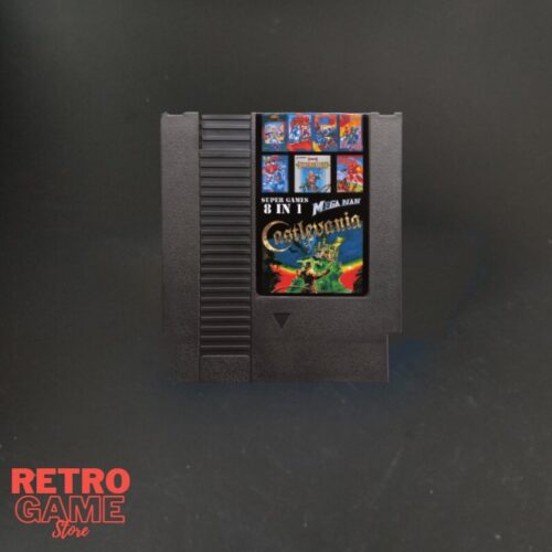 Super 8 In 1 Castlevania 72 Pin 8 Bit Region Free Game Console
