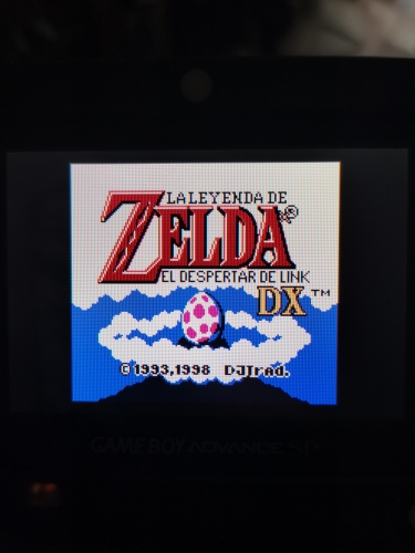 Zelda Legend Of Link Awakening DX Game Cartridge Nintendo GBC Spanish 16 Bit
