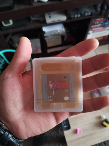 Zelda Legend Of Link Awakening DX Game Cartridge Nintendo GBC Spanish 16 Bit